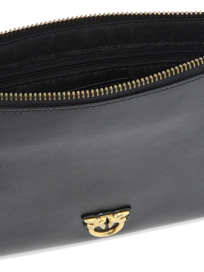 Pinko Flat Classic Vitello Seta In Black