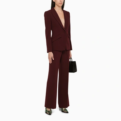Shop Roland Mouret Brown Palazzo Trousers