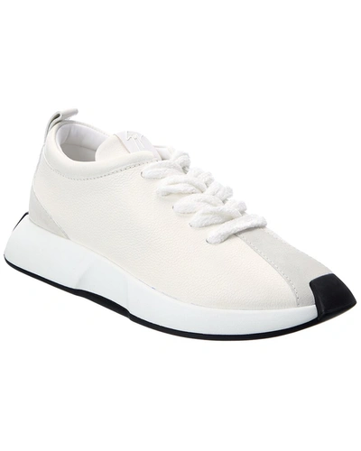 Shop Giuseppe Zanotti Omnia Leather & Suede Sneaker In White