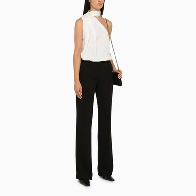 Stella Mccartney Stella Mc Cartney Cream Asymmetric Viscose Top