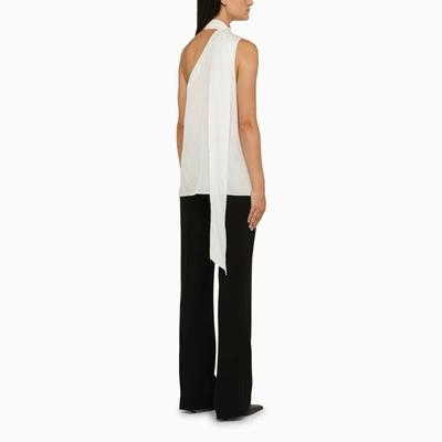 Stella Mccartney Stella Mc Cartney Cream Asymmetric Viscose Top