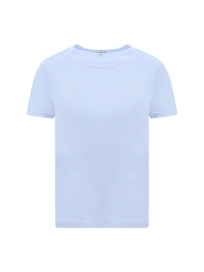 Shop James Perse T-shirt In Powder Blue Pgment