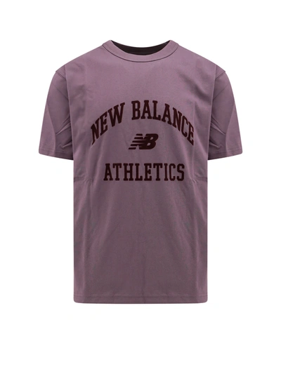 Shop New Balance Cotton T-shit With Frontal Logo