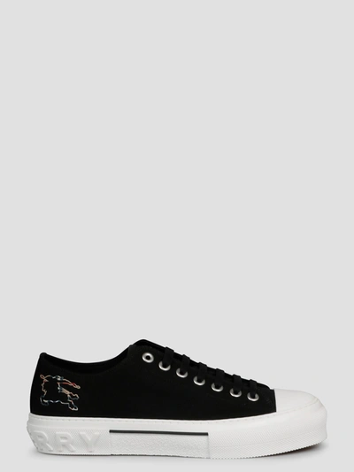 Shop Burberry Jack Low Sneakers In Black