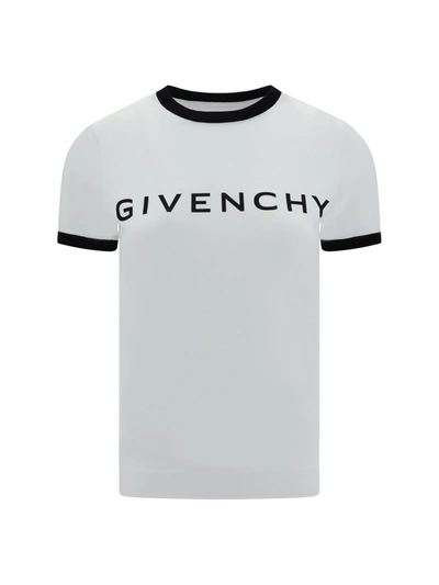 Shop Givenchy T-shirt In White/black