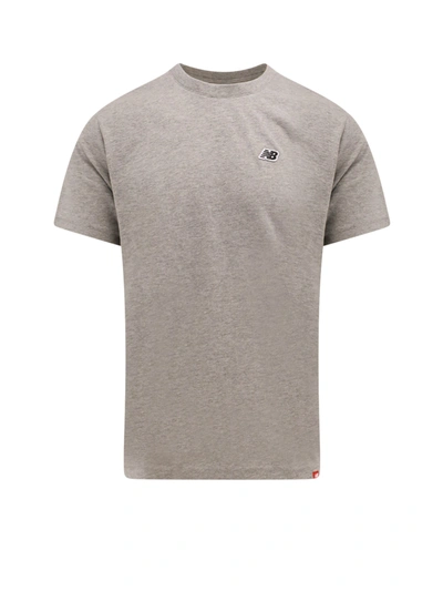 Shop New Balance Cotton Blend T-shirt With Frontal Monogram