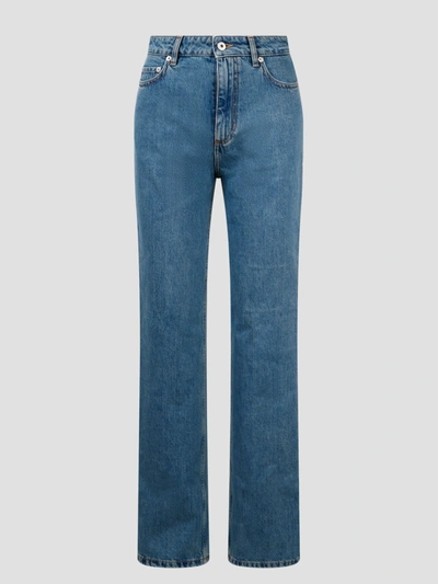 Shop Burberry Bergen Straight Fit Jeans In Blue
