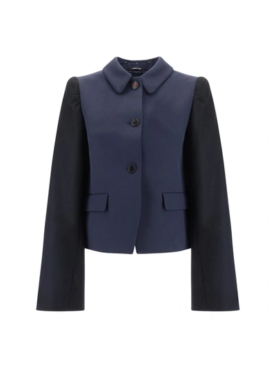 Shop Maison Margiela Giacca In Navy Blue