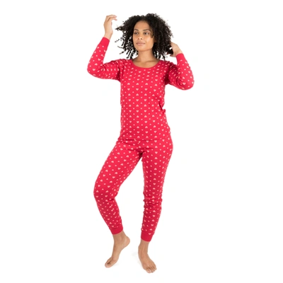 Shop Leveret Womens Two Piece Cotton Pajamas Hearts Pink
