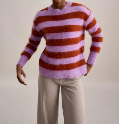 Shop Bellerose Datipe Sweater In Stripe A In Purple