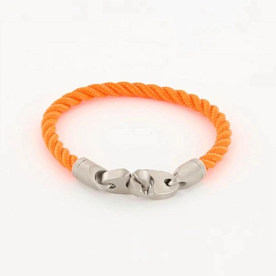 Shop Sailormade Unisex - Catch Single Rope Bracelet In Buoy Orange