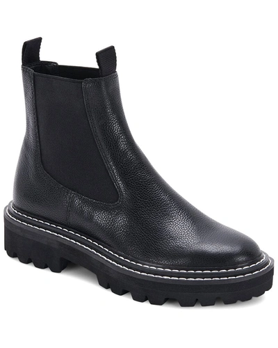 Shop Dolce Vita Moana H2o Waterproof Leather Bootie In Black