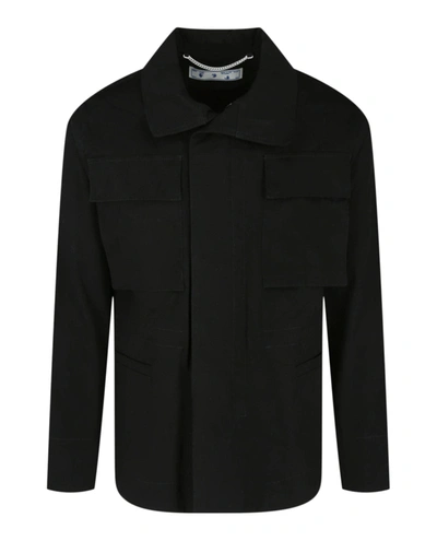 Shop Off-white Arrow Field Jacket In Black