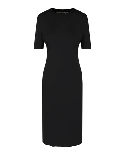 Shop Off-white Athl Logo Band Maxi Dress In Black