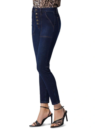 Shop Joie Womens Skinny Dark Wash High-waist Jeans In Multi