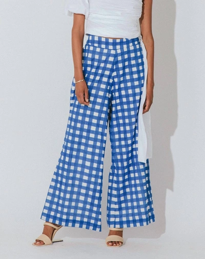 Shop Cleobella Philippe Pant In Painterly In Blue
