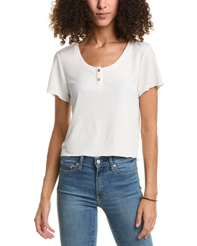 Shop Saltwater Luxe Cropped Henley In White