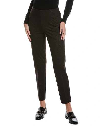 Shop Anne Klein Hollywood Straight Ankle Pant In Black