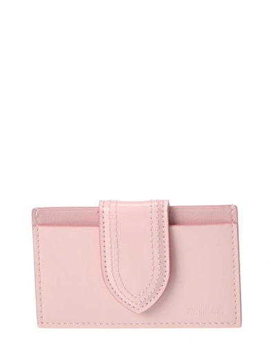 Shop Jacquemus Le Porte Carte Bambino Patent Card Case In Pink