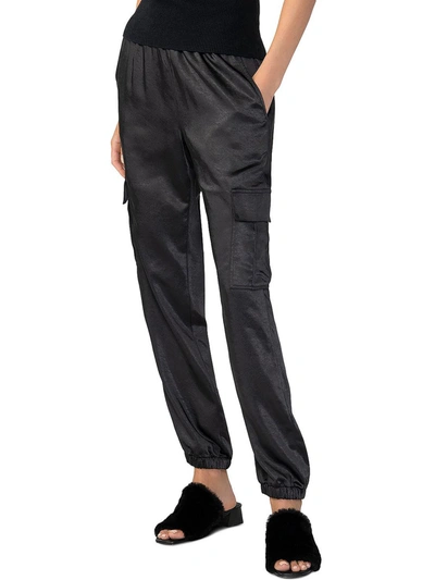 Shop Sanctuary The Fixer Womens Silky Utility Jogger Pants In Multi