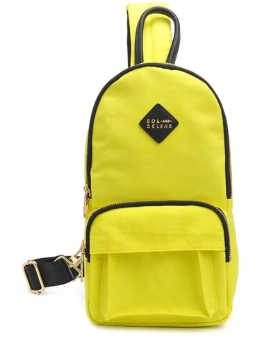 Shop Sol And Selene Hustle Sling Backpack In Yellow