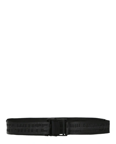 Shop Off-white Industrial Logo Belt In Black