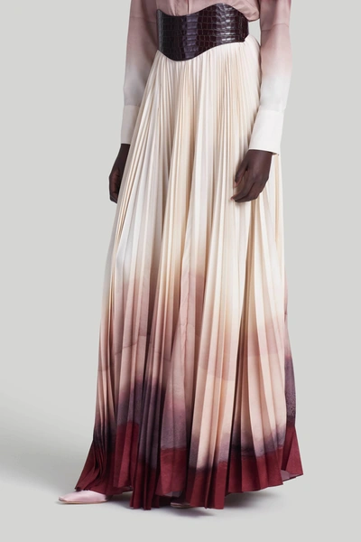 Shop Altuzarra 'sif' Skirt In Ivory Colorscape