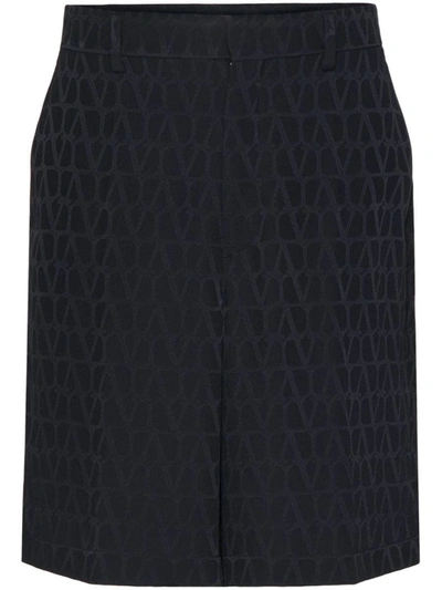 Shop Valentino Garavani Shorts In Black