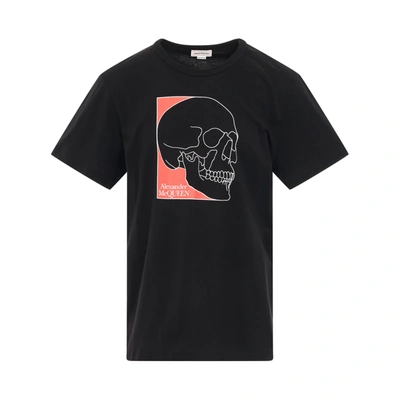Shop Alexander Mcqueen Outline Skull Print T-shirt