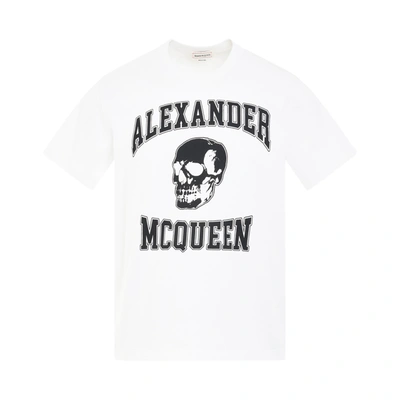 Shop Alexander Mcqueen Varsity Logo T-shirt