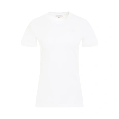 Shop Alexander Mcqueen Organic Stretch Jersey Fitted T-shirt