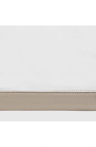 Matouk Ambrose 600 Thread Count Egyptian Cotton Sham In Bone/ Khaki