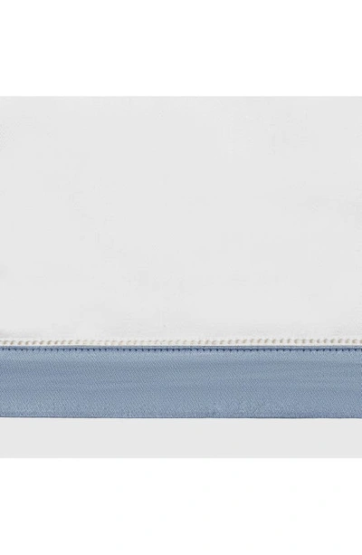 Matouk Ambrose 600 Thread Count Egyptian Cotton Sham In Bone/ Hazy Blue