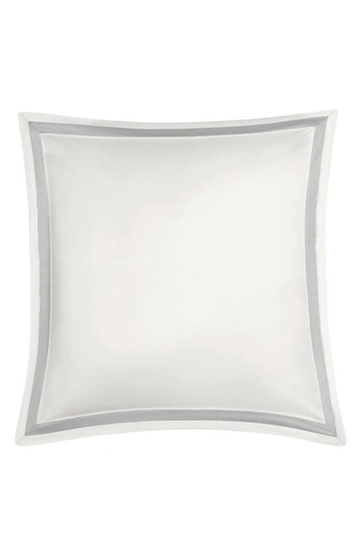 Matouk Ambrose 600 Thread Count Egyptian Cotton Sham In Bone/ Silver