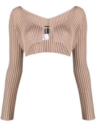 Shop Jacquemus Sweaters In Light Brown