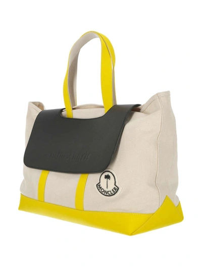 Shop Moncler Genius Moncler X Palm Angels Bags In Yellow
