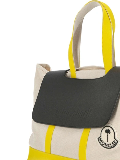 Shop Moncler Genius Moncler X Palm Angels Bags In Yellow
