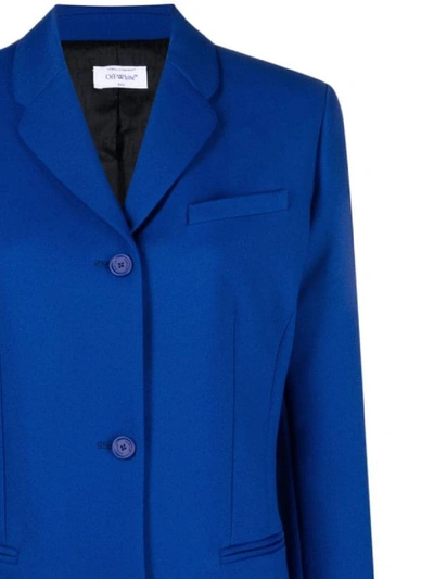 Off-white Tech Drill Tailoring Jacket In Blue