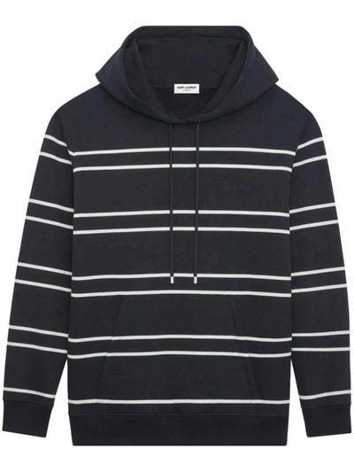 Shop Saint Laurent Sweaters In Noir/naturel