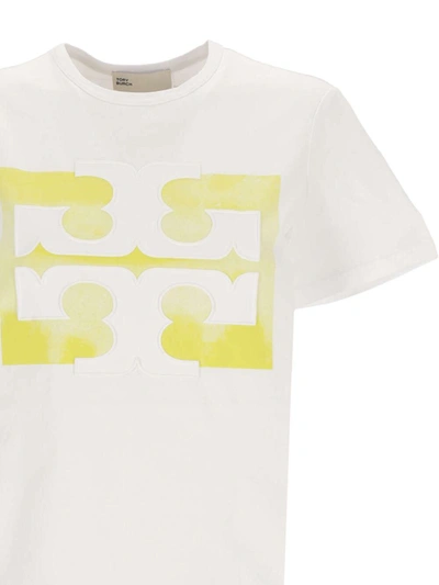 Shop Tory Burch T-shirts And Polos In White Yellow