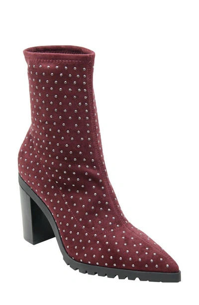 Shop Charles By Charles David Danielle Pointed Toe Bootie In Deep Maroon