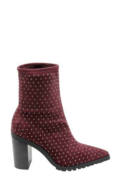 Shop Charles By Charles David Danielle Pointed Toe Bootie In Deep Maroon