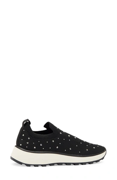 Shop Nordstrom Rack Latanya Rhinestone Slip-on Sneaker In Black