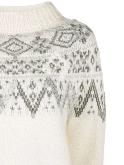 Shop Ermanno Scervino Sweaters In B Bianco Grigio