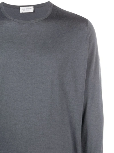 Shop John Smedley Sweaters In Slate Grey