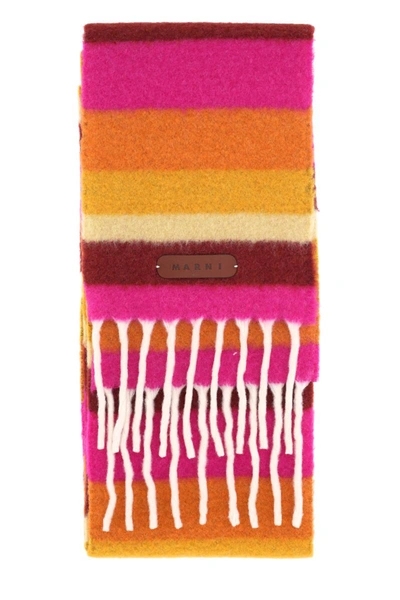 Shop Marni Scarfs In Multicolour