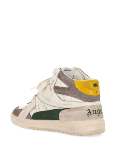 Shop Palm Angels Sneakers In White Gree