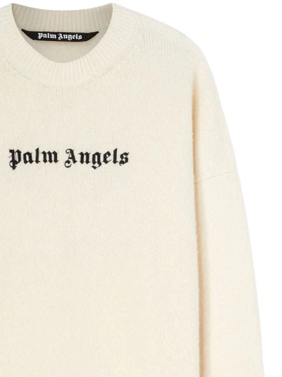 Shop Palm Angels Sweaters In White Blac