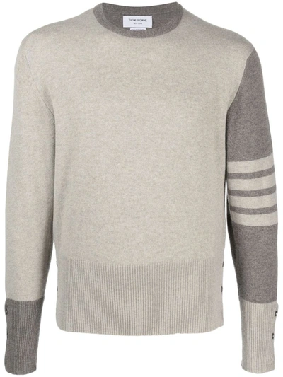 Shop Thom Browne Sweaters In Beige