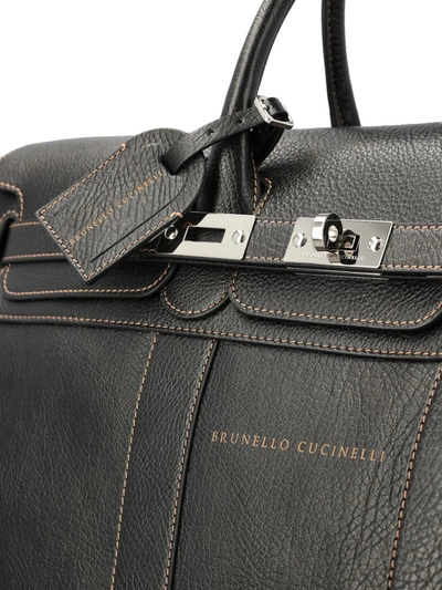 Shop Brunello Cucinelli Luggage In Black